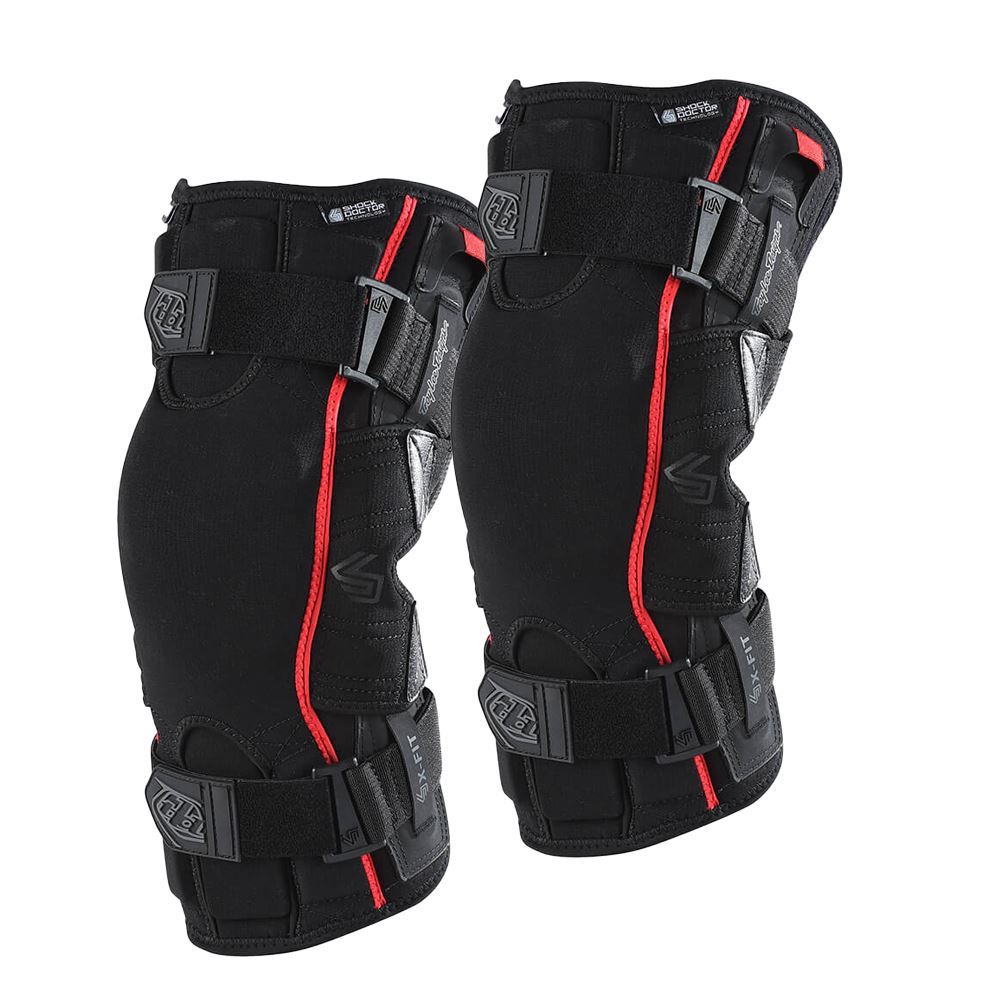 Troy Lee Designs 2025 Motocross 6400 Knee Braces Solid Black